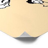 Poster Barber vintage coiffure 1940s fille rétro (Coin)