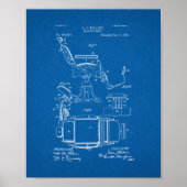 Poster Barber's Chair Patent - Plan directeur (Devant)
