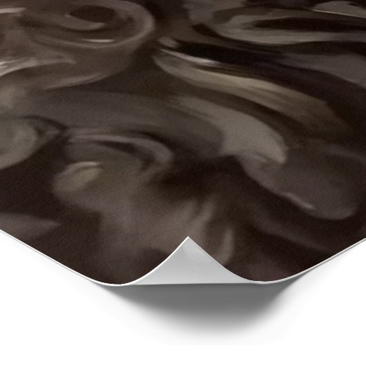 Poster Barbet - Portrait de chien (Coin)