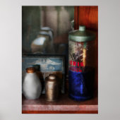 Poster Barbier - Équipement de coupe de cheveux (Devant)