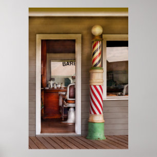 Poster Barbier - J'ai besoin de coupe de cheveux