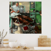 Poster Barbier - Rasage - Salon de coiffure Pennepacker 1 (Cuisine)