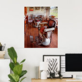 Poster Barbier - S'il vous plaît avoir un siège (Bureau à domicile)