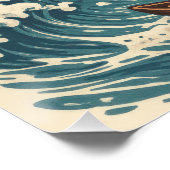 Poster Barcelona City Monster Attack Art Print - Kaiju (Coin)