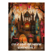Poster Barcelona: Ciudad de Gaudí y Sol. (Devant)