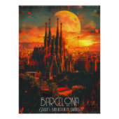 Poster Barcelona: La Obra Maestra de Gaudí Te Espera (Devant)