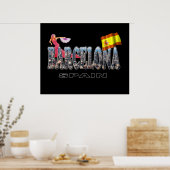 Poster Barcelona Spain (Cuisine)