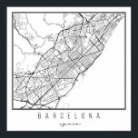Poster Barcelona Spain Street Map<br><div class="desc">Barcelona Spain Street Map</div>