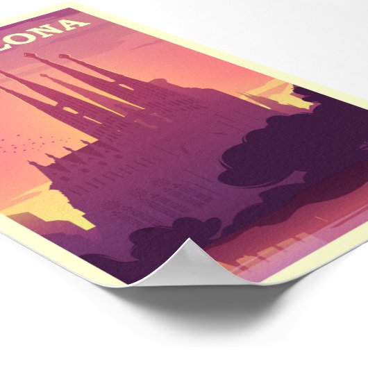 Poster Barcelone (Coin)