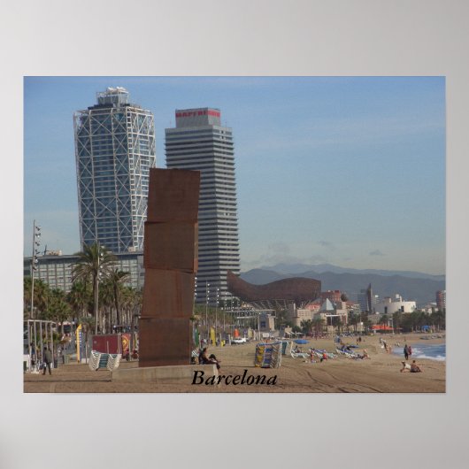 Poster Barcelone (Devant)