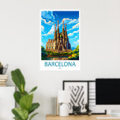 Poster Barcelone 1 (Bureau à domicile)