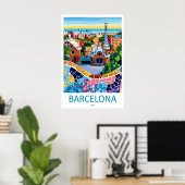 Poster Barcelone 12 (Bureau à domicile)
