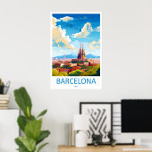 Poster Barcelone 14 (Bureau à domicile)
