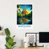 Poster Barcelone 15 (Bureau à domicile)