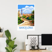 Poster Barcelone 16 (Bureau à domicile)