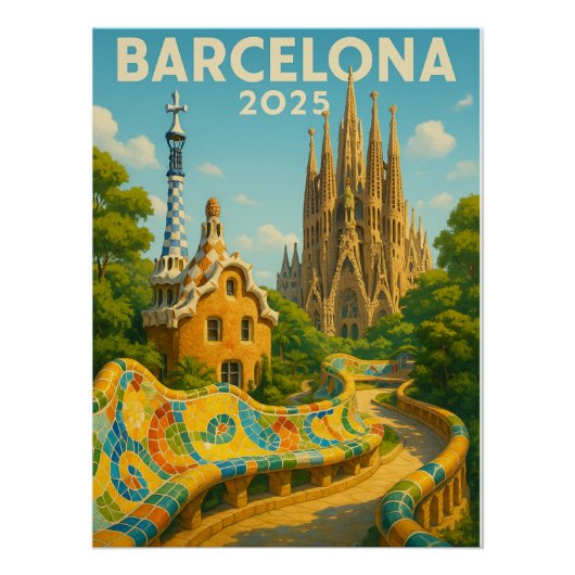 Poster Barcelone 2025 - Où les rêves prennent forme (Devant)