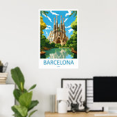 Poster Barcelone 6 (Bureau à domicile)