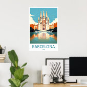 Poster Barcelone 7 (Bureau à domicile)
