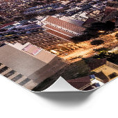 Poster Barcelone Catalogne Sunset Skyline Espagne Citysca (Coin)