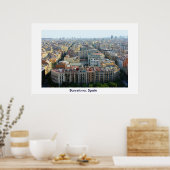 Poster Barcelone, Espagne (Cuisine)