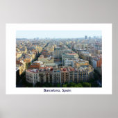 Poster Barcelone, Espagne (Devant)