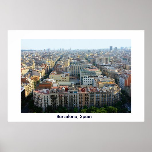 Poster Barcelone, Espagne (Devant)