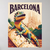 Poster Barcelone Espagne (Devant)