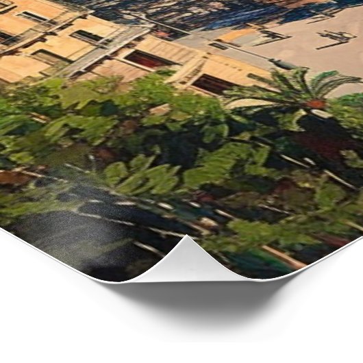 Poster Barcelone, Espagne (Coin)