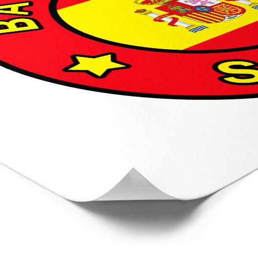 Poster Barcelone Espagne (Coin)