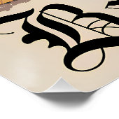 Poster Barcelone Espagne vintage (Coin)