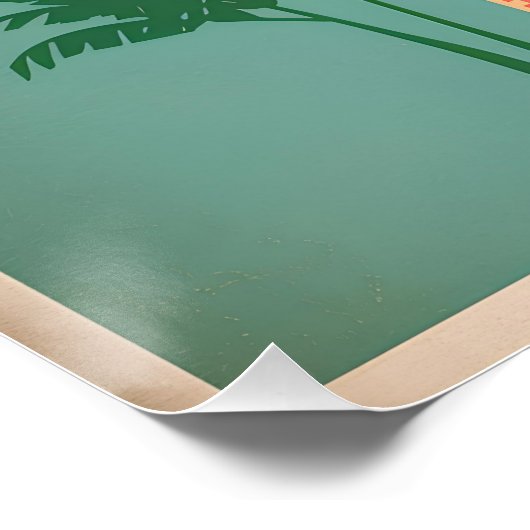 Poster Barcelone Espagne vintage (Coin)