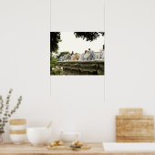Poster Barcelone. Parc Guell. (Cuisine)