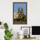 Poster Barcelone Sagrada Familia (Bureau à domicile)