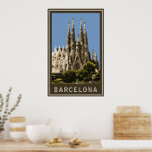 Poster Barcelone Sagrada Familia (Cuisine)