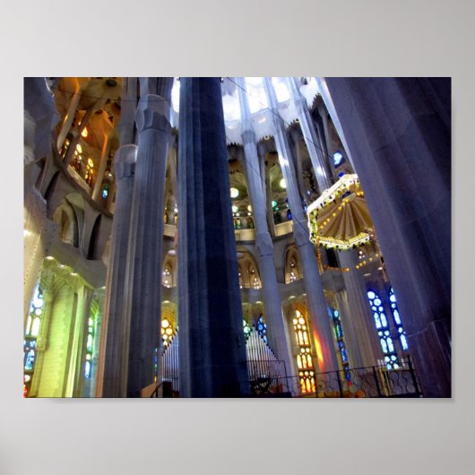 Poster Barcelone. Sagrada Familia. (Devant)