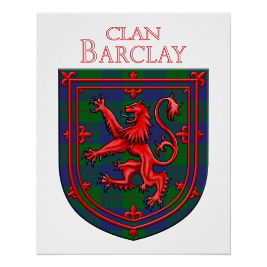 Poster Barclay Hunting Tartan Scottish Plaid (Devant)