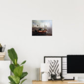 Poster Barco de pesca/Pesqueiro/Bateau de pêche (Bureau à domicile)