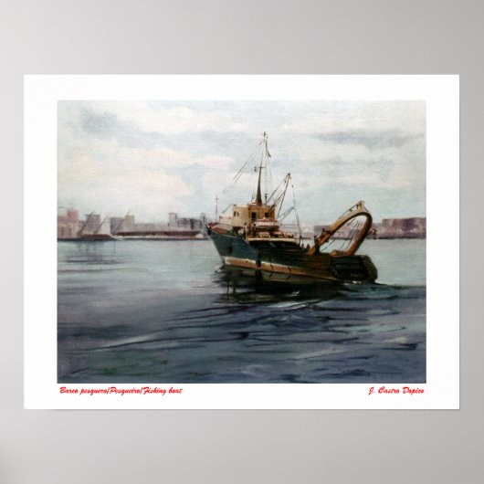 Poster Barco pesquero/Pesqueiro/Bateau de pêche (Devant)