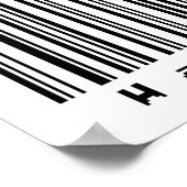 Poster Barcode Art - OEuvre murale (Coin)