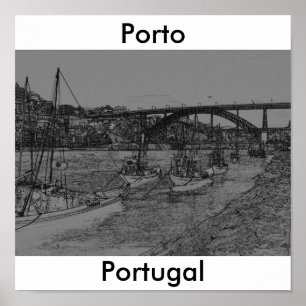 Poster Barcos de Porto