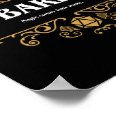 Poster Bard Classe Tablett Jeu RPG (Coin)