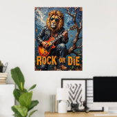 Poster Bare Branch Blues : Le Rocher du Lion (Bureau à domicile)