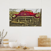 Poster BargasOeuvres Red Plymouth Deluxe Imprimer (Cuisine)