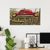 Poster BargasOeuvres Red Plymouth Deluxe Imprimer (Bureau à domicile)