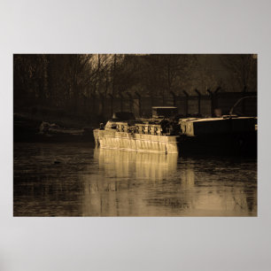 Poster Barge de travail