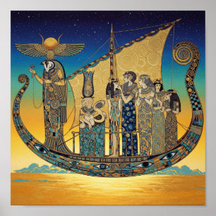 Poster Barge solaire égyptienne