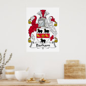Poster Barham Family Crest (Cuisine)
