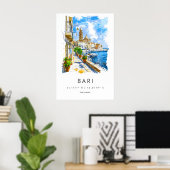 Poster Bari Aquarelle 2 (Bureau à domicile)