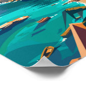 Poster Bari Italie Travel Art Vintage (Coin)