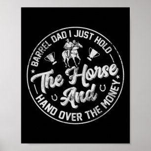 Poster Baril Papa Je Tiens Juste Le Cheval Drôle Horsebac